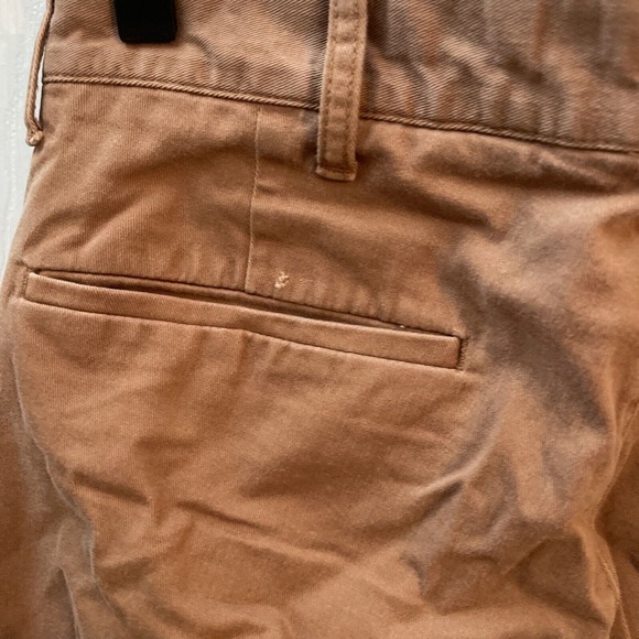 MEN'S J Crew Mercantile Flex Pants Slim Fit Size 30x32 Brown Khaki Stretch - Picture 7 of 7
